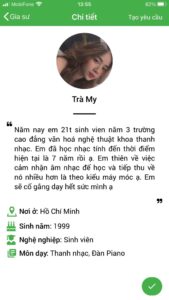 giáo viên dạy kèm piano