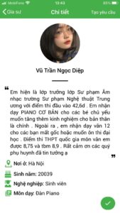 giáo viên dạy kèm piano