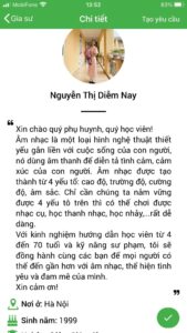 giáo viên dạy kèm piano