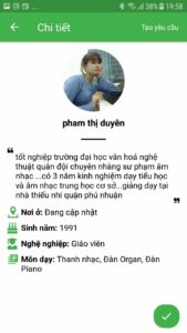 giáo viên dạy kèm piano