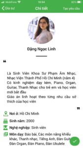 giáo viên dạy kèm piano