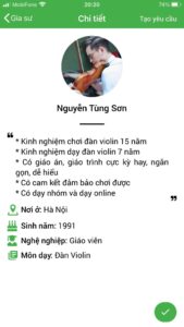 dạy kèm đàn violin