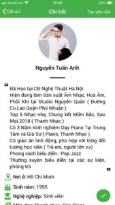 giáo viên dạy kèm piano