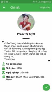 giáo viên dạy kèm piano