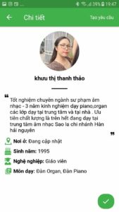 giáo viên dạy kèm piano