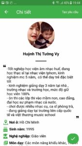 giáo viên dạy kèm piano