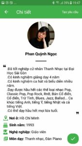 giáo viên dạy kèm piano