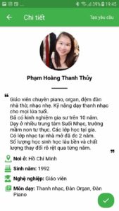 giáo viên dạy kèm piano