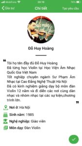 dạy kèm đàn violin