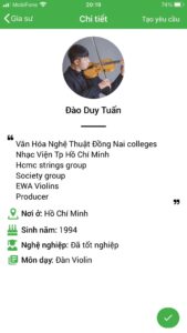 dạy kèm đàn violin