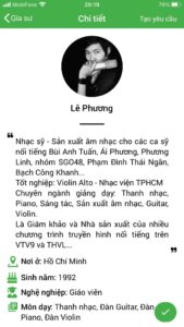 dạy kèm đàn violin