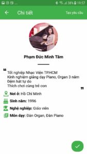 giáo viên dạy kèm piano