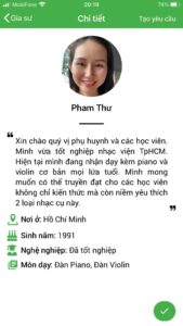dạy kèm đàn violin